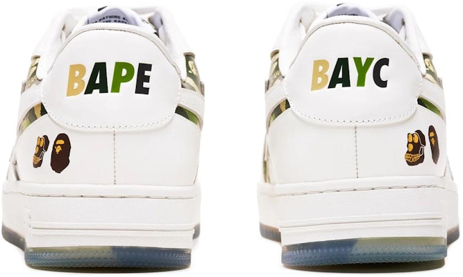 BAPE A BATHING APE Low Top 'Kulit Putih' 0ZXSHM191925L Shop BAPE A BATHING APE Low Top 'Kulit Putih' 0ZXSHM191925L