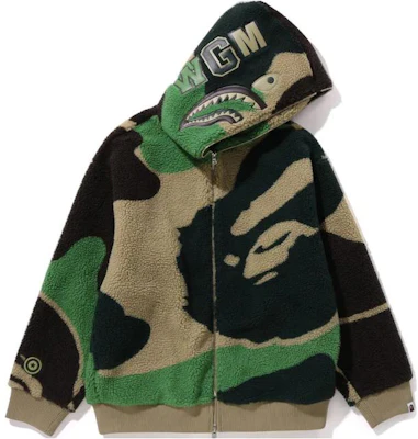 Bape A BATHING APE メガ ABC カモ シャーク ボア フーディ ジャケット 1J70-140-027 Lookbook Bape A BATHING APE メガ ABC カモ シャーク ボア フーディ ジャケット 1J70-140-027