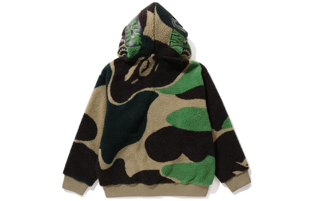 Bape A BATHING APE Mega ABC Camo Shark Boa Hoodie Jacket 1J70-140-027 圖 4