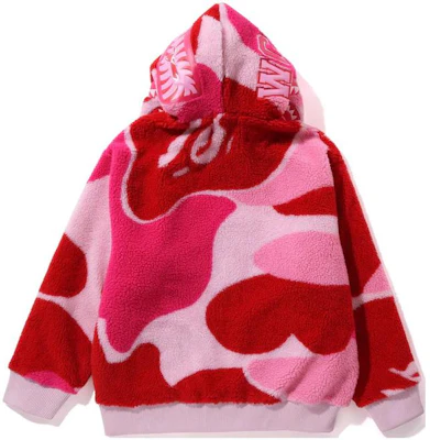 Bape A BATHING APE メガ ABC カモ シャーク ボア フーディ ジャケット 1J70-140-027 Sizing Bape A BATHING APE メガ ABC カモ シャーク ボア フーディ ジャケット 1J70-140-027