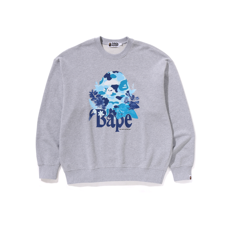 Bape A BATHING APE Men’s Camo Floral Ape Crewneck Sweatshirt. 0ZXSWM113310M 圖 2