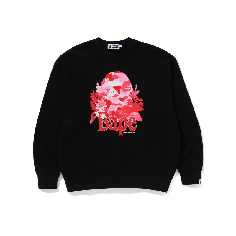 Bape A BATHING APE Men’s Camo Floral Ape Crewneck Sweatshirt. 0ZXSWM113310M 圖 3