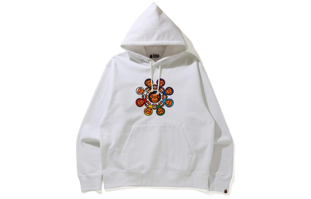 Bape A BATHING APE MILO Colorful Print Hoodie Black (). 0ZXSWM114001G 圖 4
