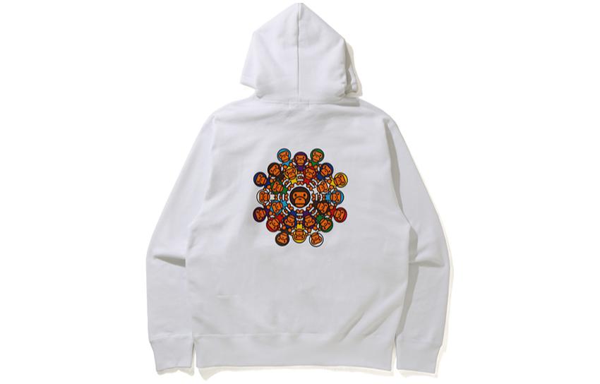 Bape A BATHING APE MILO Colorful Print Hoodie Black (). 0ZXSWM114001G 圖 5