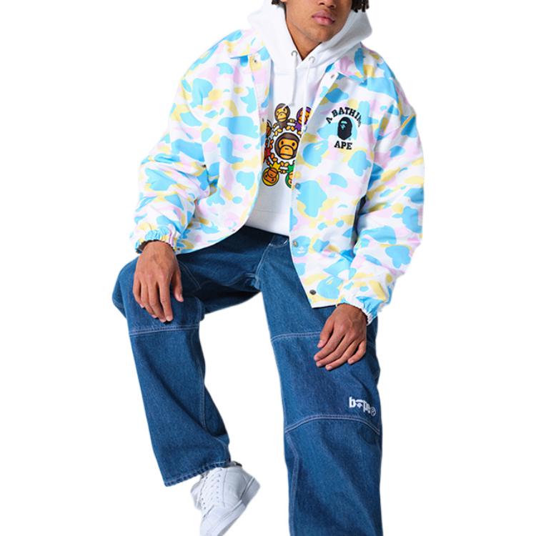 Bape A BATHING APE MILO Colorful Print Hoodie Black (). 0ZXSWM114001G 圖 6