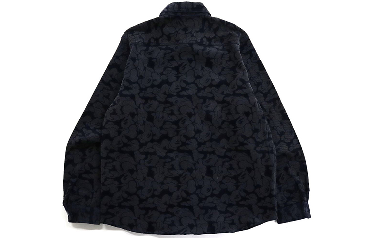 Lookbook Bape A BATHING APE 海軍藍迷彩燈芯絨長袖工作襯衫 1H80-131-002