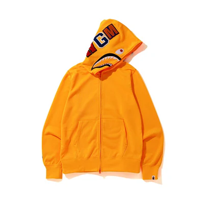 Bape A BATHING APE Neon Shark Full Zip Hoodie Unisex Sweatshirt. 0ZXSWM115007E