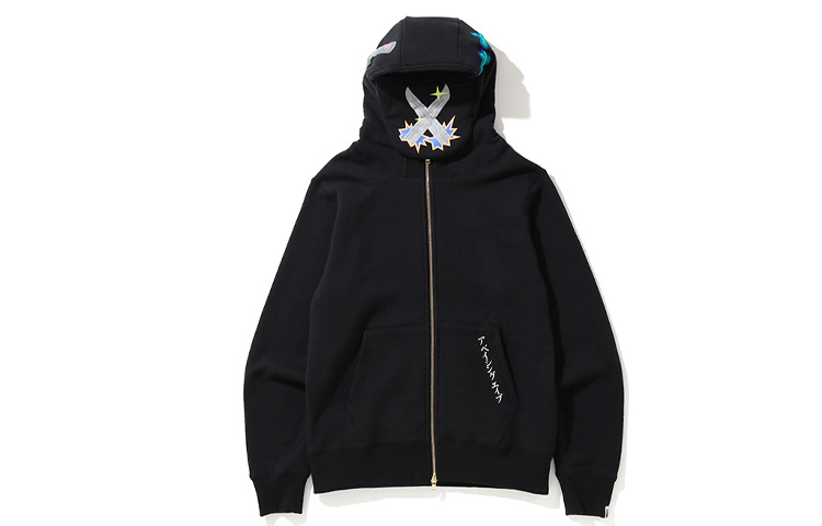 Bape A BATHING APE Ninja Zip Hoodie Unisex Ninja Sweatshirt. 0ZXSWM115018E