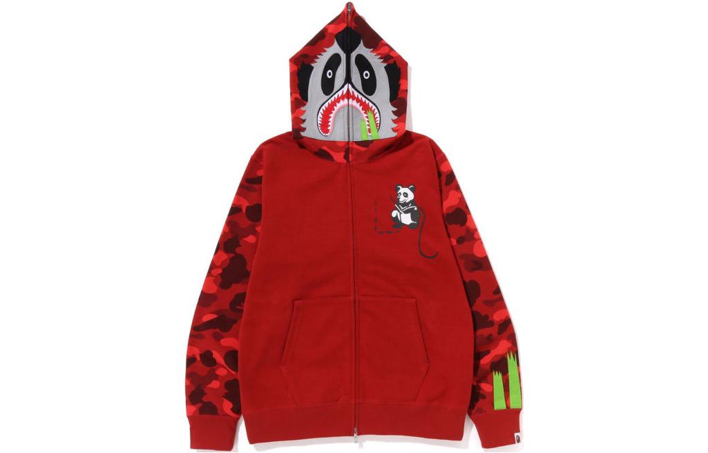 Bape A BATHING APE Panda Camo Print Zip-Up Hoodie Unisex. 0ZXSWMX15004K