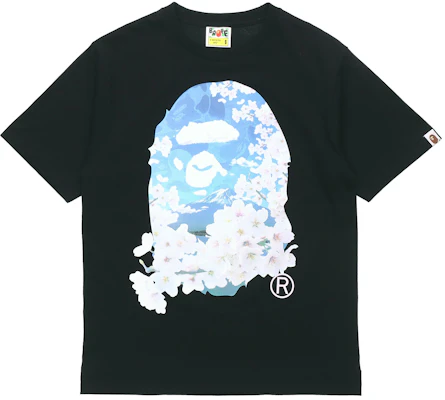 Bape A BATHING APE 樱花猿人头图案T恤衫 1H20-110-028 Buy Bape A BATHING APE 樱花猿人头图案T恤衫 1H20-110-028