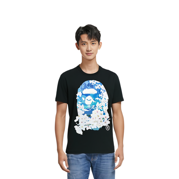Bape A BATHING APE Sakura Ape Head Graphic Tee  Shirt. 1H20-110-028 圖 4