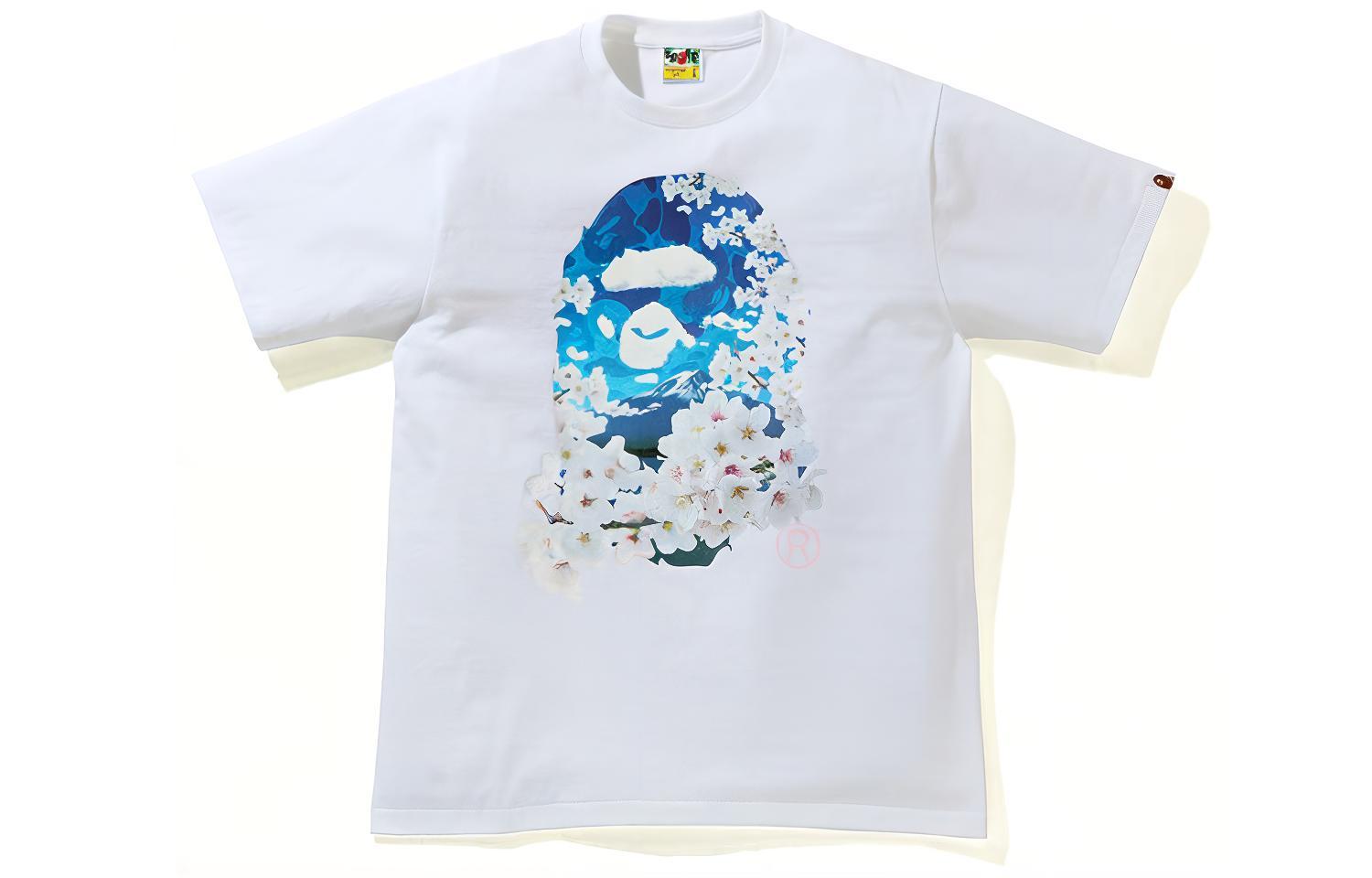 Bape A BATHING APE Sakura Ape Head Graphic Tee  Shirt. 1H20-110-028 圖 5