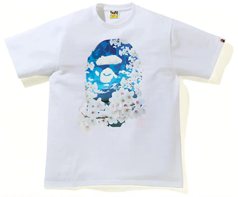 Bape A BATHING APE 樱花猿人头图案T恤衫 1H20-110-028 Purchase Bape A BATHING APE 樱花猿人头图案T恤衫 1H20-110-028