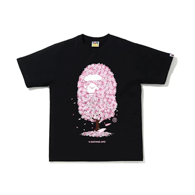 Bape A BATHING APE Sakura Limited Ape Head T-Shirt Unisex. 1G20-110-045