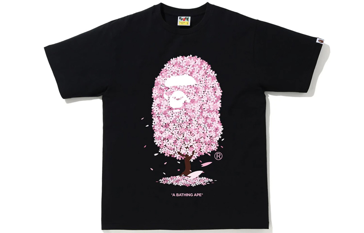 Shop Bape A BATHING APE 桜 限定 エイプヘッド Tシャツ ユニセックス. 1G20-110-045