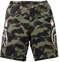 Bape A BATHING APE Shark 1st Camo Print Casual Camouflage Beach Shorts. 1H30-153-012 Bape A BATHING APE Shark 1st Camo Print Casual Camouflage Beach Shorts. 1H30-153-012