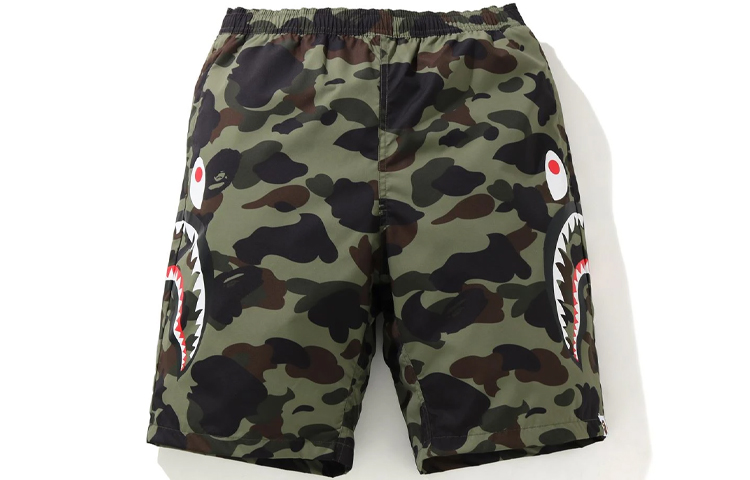 Lookbook Bape A BATHING APE 鯊魚迷彩休閒沙灘短褲 1st Camo Print. 1H30-153-012