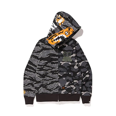 Bape A BATHING APE Shark Camo Hoodie . 1E73-115-906