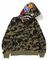 Bape A BATHING APE Shark Camo Hoodie Unisex Casual Comfort Series. 1E80-115-022 Bape A BATHING APE Shark Camo Hoodie Unisex Casual Comfort Series. 1E80-115-022