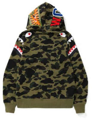 Bape A BATHING APE Shark Camo Hoodie Jaket Cetakan. OZXSWM15012XD Shop Bape A BATHING APE Shark Camo Hoodie Jaket Cetakan. OZXSWM15012XD