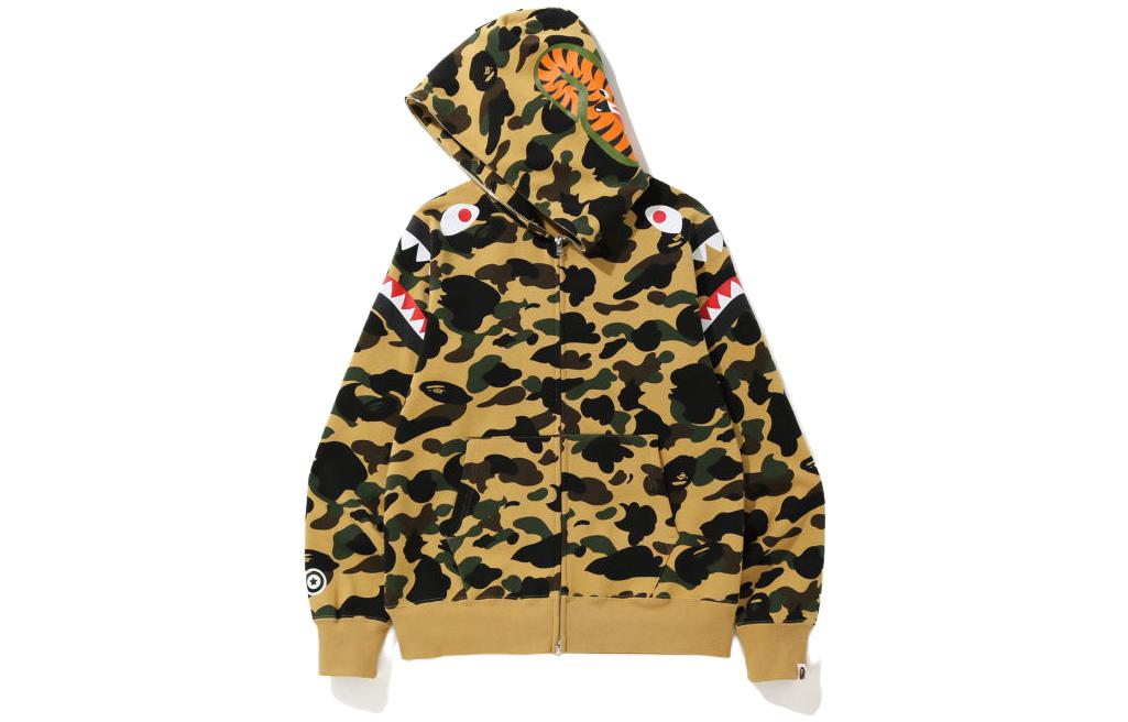 Details for Bape A BATHING APE Shark Camo Hoodie Jaket Cetakan. OZXSWM15012XD
