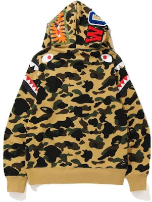 Bape A BATHING APE Shark Camo Hoodie Jaket Cetakan. OZXSWM15012XD Sizing Bape A BATHING APE Shark Camo Hoodie Jaket Cetakan. OZXSWM15012XD