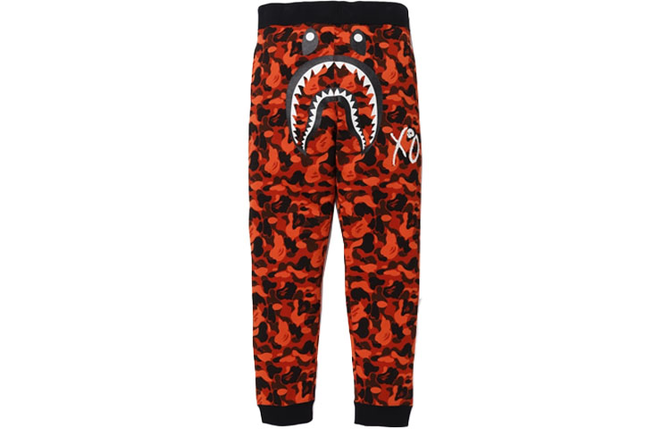 Order Bape A BATHING APE 鯊魚迷彩印花針織運動長褲. 1F73-152-923