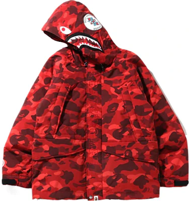 Bape A BATHING APE Shark Camo Jaket Hooded Down Ski. 1I30-144-002 Lookbook Bape A BATHING APE Shark Camo Jaket Hooded Down Ski. 1I30-144-002