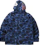 Sizing Bape A BATHING APE Shark Camo Jaket Hooded Down Ski. 1I30-144-002