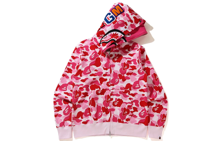 Bape A BATHING APE Shark Camo Zip Hoodie  Loose Fit Sweatshirt - Fall Edition. 1H30-115-018 圖 12
