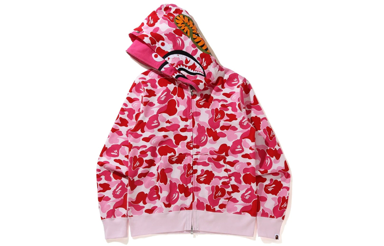 Bape A BATHING APE Shark Camo Zip Hoodie  Loose Fit Sweatshirt - Fall Edition. 1H30-115-018 圖 13