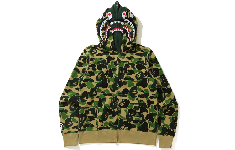 Bape A BATHING APE Shark Camo Zip Hoodie  Loose Fit Sweatshirt - Fall Edition. 1H30-115-018 圖 6