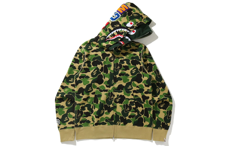 Bape A BATHING APE Shark Camo Zip Hoodie  Loose Fit Sweatshirt - Fall Edition. 1H30-115-018 圖 8