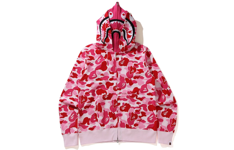 Bape A BATHING APE Shark Camo Zip Hoodie  Loose Fit Sweatshirt - Fall Edition. 1H30-115-018 圖 10
