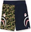 Order Bape 猿人头鲨鱼图案中腰修身短裤 1J30-153-016