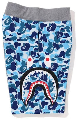 Bape 猿人头鲨鱼图案中腰修身短裤 1J30-153-016 1