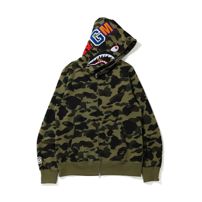Bape A BATHING APE Shark Hoodie Full-Zip Sweatshirt for Men. 1H20-115-009