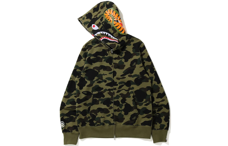Bape A BATHING APE Shark Hoodie Full-Zip Sweatshirt for Men. 1H20-115-009 圖 3