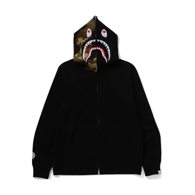 Bape A BATHING APE Shark Logo Hoodie with Kangaroo Pocket Unisex. 0ZXSWM115005N