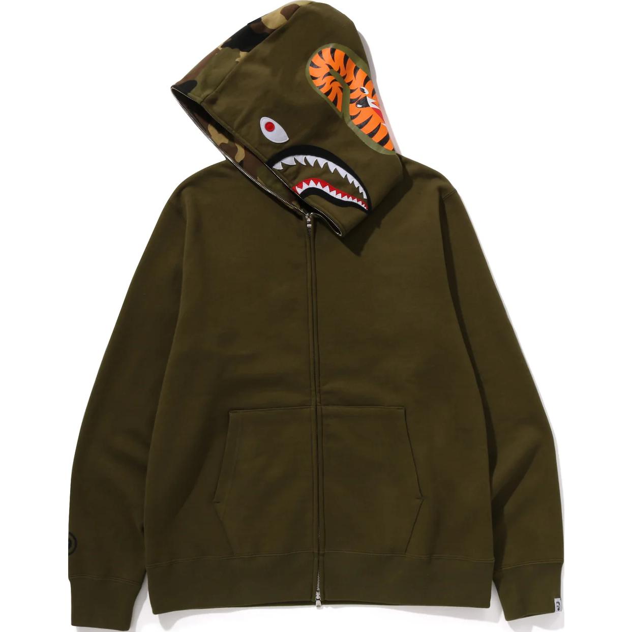 Bape A BATHING APE Shark Logo Hoodie with Kangaroo Pocket Unisex. 0ZXSWM115005N 圖 16