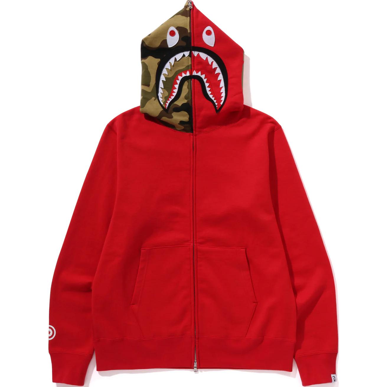 Bape A BATHING APE Shark Logo Hoodie with Kangaroo Pocket Unisex. 0ZXSWM115005N 圖 18
