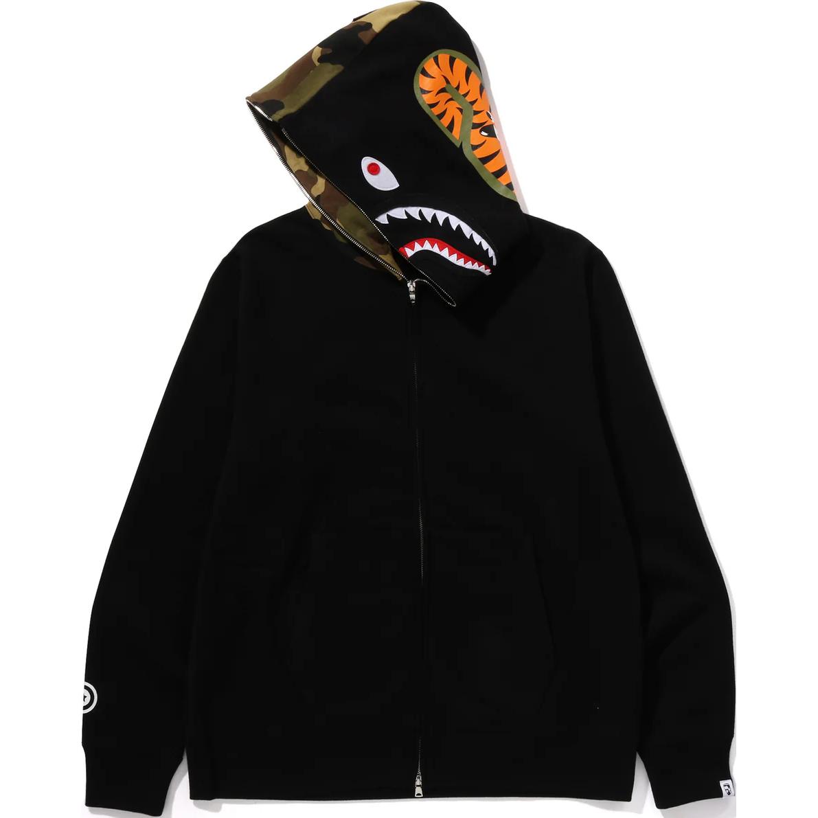 Bape A BATHING APE Shark Logo Hoodie with Kangaroo Pocket Unisex. 0ZXSWM115005N 圖 5