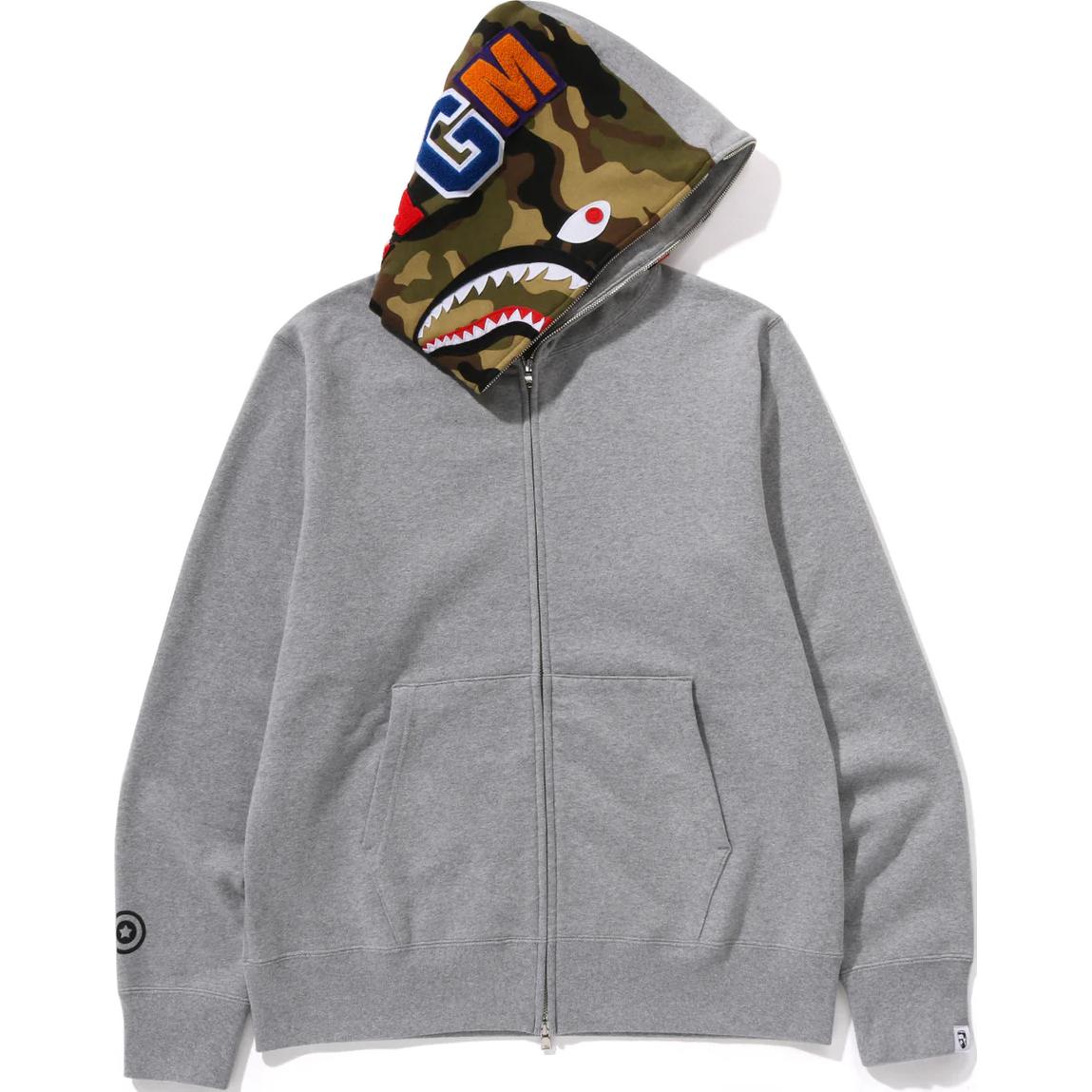 Bape A BATHING APE Shark Logo Hoodie with Kangaroo Pocket Unisex. 0ZXSWM115005N 圖 8
