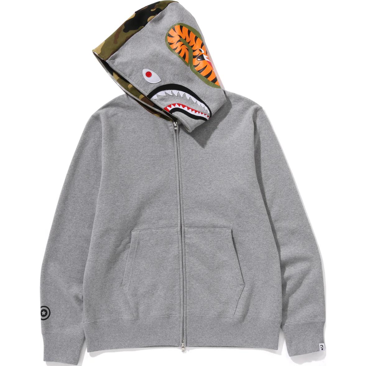 Bape A BATHING APE Shark Logo Hoodie with Kangaroo Pocket Unisex. 0ZXSWM115005N 圖 9