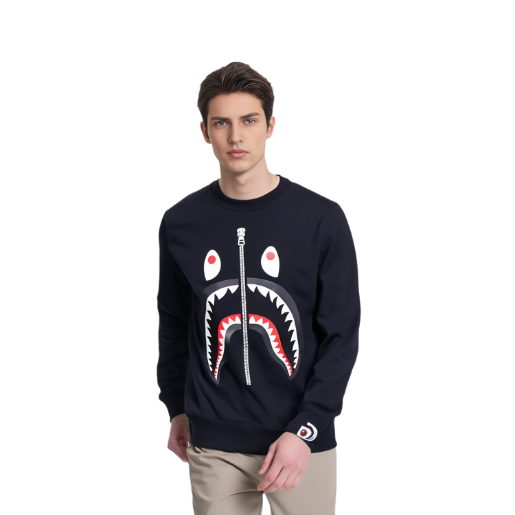 Bape A BATHING APE Shark Print Pullover Hoodie . 0ZXSWM113013I 圖 4