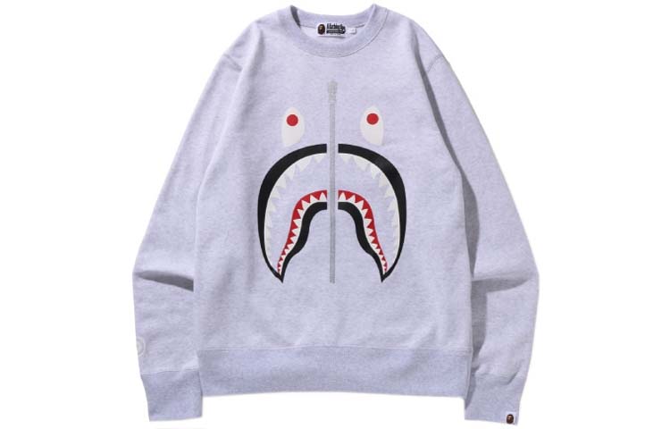 Bape A BATHING APE Shark Print Pullover Hoodie . 0ZXSWM113013I 圖 5
