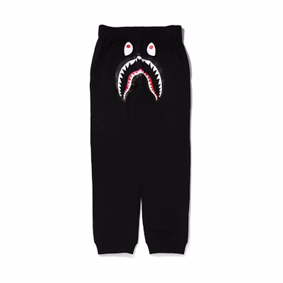 Bape A BATHING APE Shark Print Slim Fit Jogger Sweatpants Casual Knit Pants. 0ZXPTMX52001J