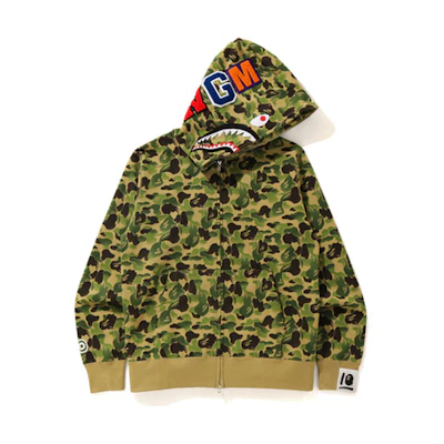 Bape A BATHING APE Shark Series 10th China Xintiandi Camo Hoodie Jacket - Fall. 001ZPG721016X