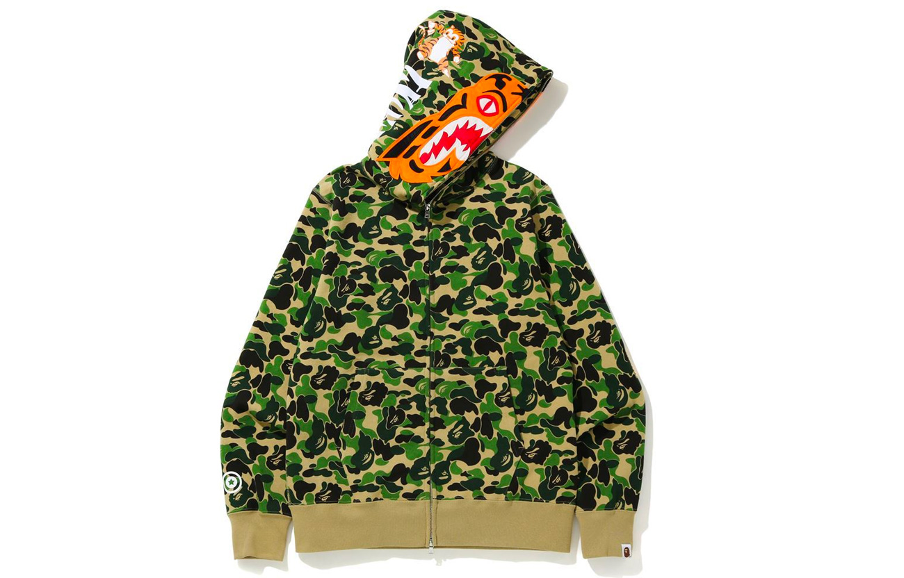 Bape A BATHING APE Shark Series ABC Tiger Shark Camo Zip Hoodie Unisex. 1G30-115-013 圖 6