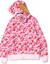 Purchase Bape A BATHING APE 鯊魚系列迷彩拼色拉鍊連帽外套 1I20-115-002